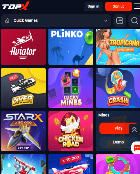 TopX App for Bangladeshi Players